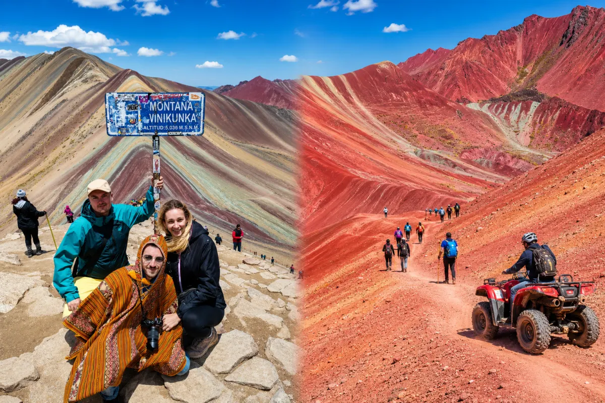 Cusco : Cuatrimotos a VALLE ROJO  y Montaña de colores VINICUNCA - 1 Día